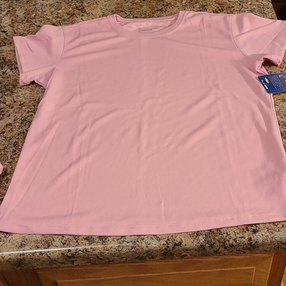 Reebok Play Dry (3) Girls L Pink SS Shirt NWT - Picture 2 of 12